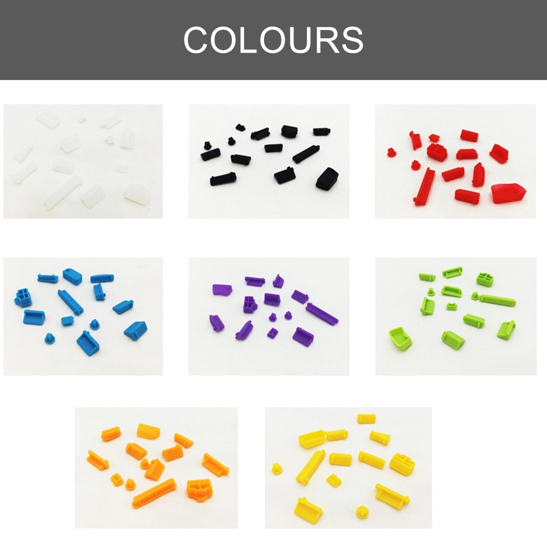 Silicone Dust Plugs for Laptop, 13-piece set