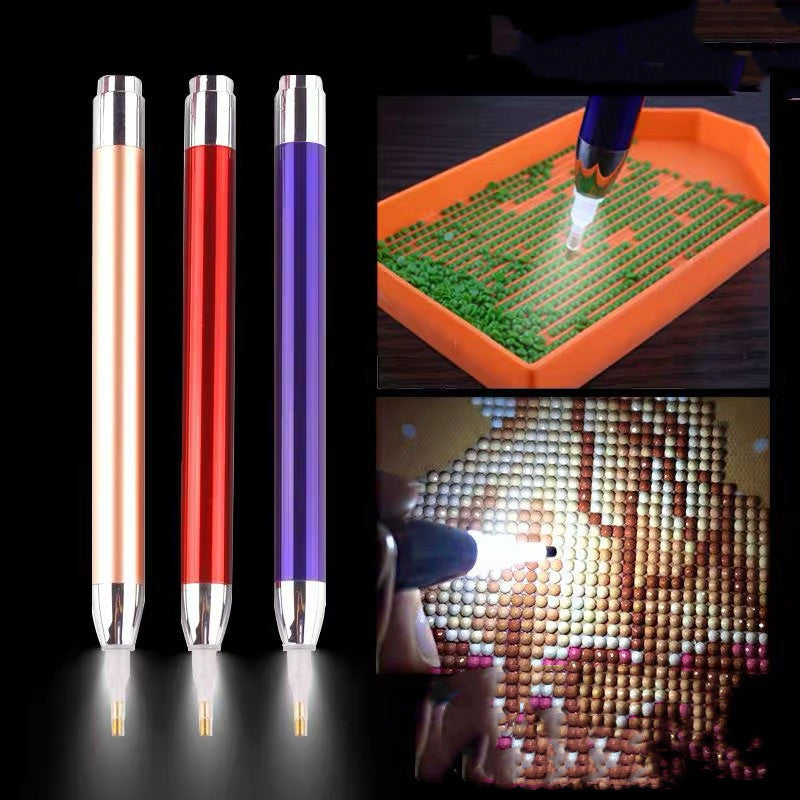 Point Drill Tool Luminous Pen Cross Stitch Drill Light Pen