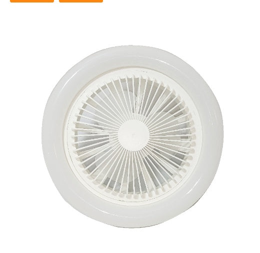 Ceiling fan 26cm with E27 30W LED lamp remote control