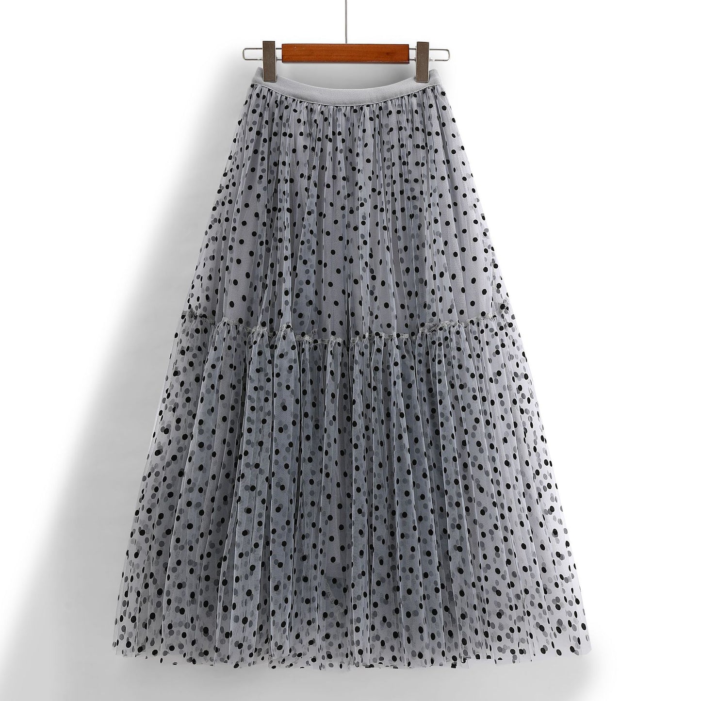 Heavy Industry Flocking Polka Dot Tulle Skirt Women