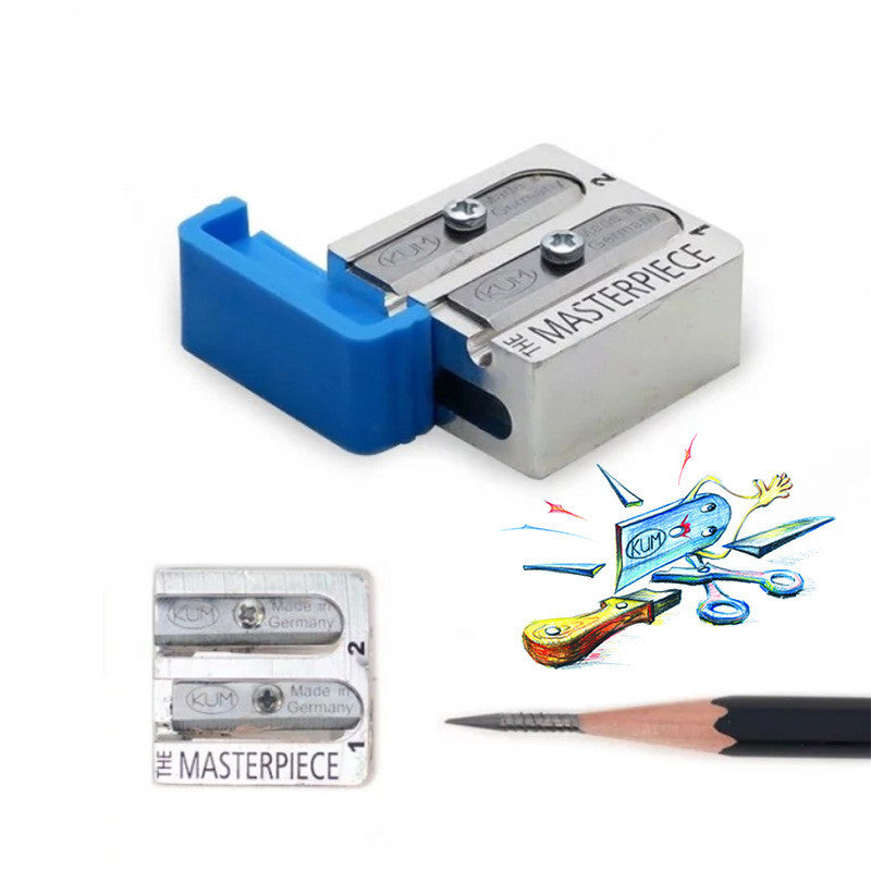 Segmented magnesium metal pencil sharpener