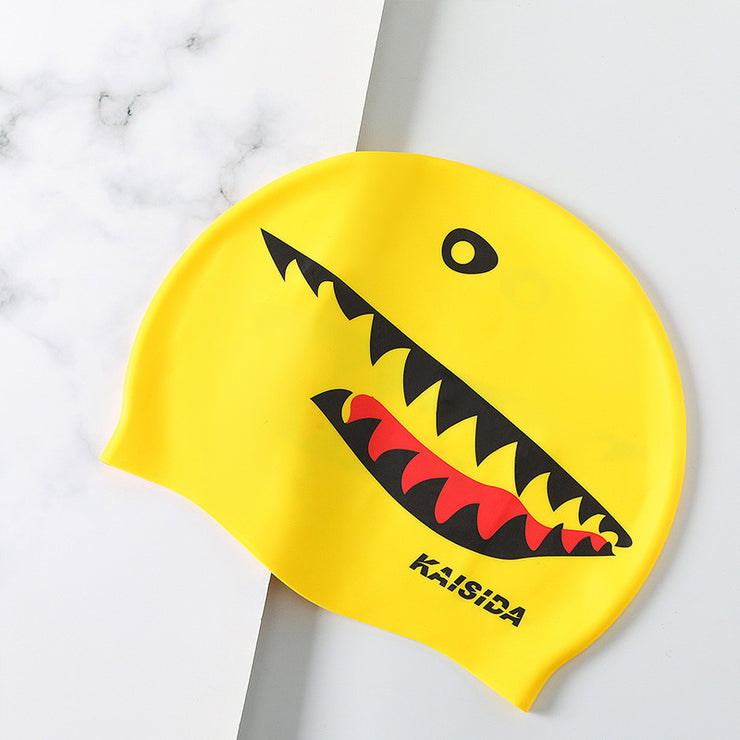 Silicone swimming cap