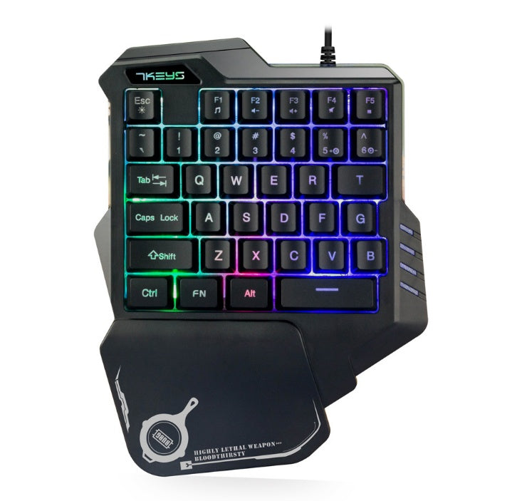 Einhand Mechanische Gaming Tastatur RGB