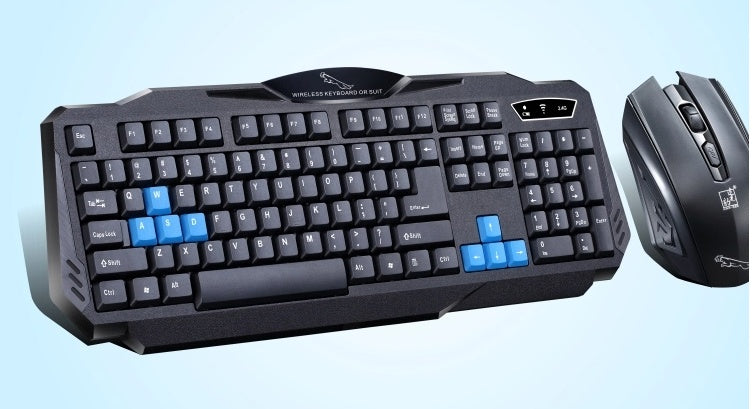 Wireless keyboard and mouse buttons