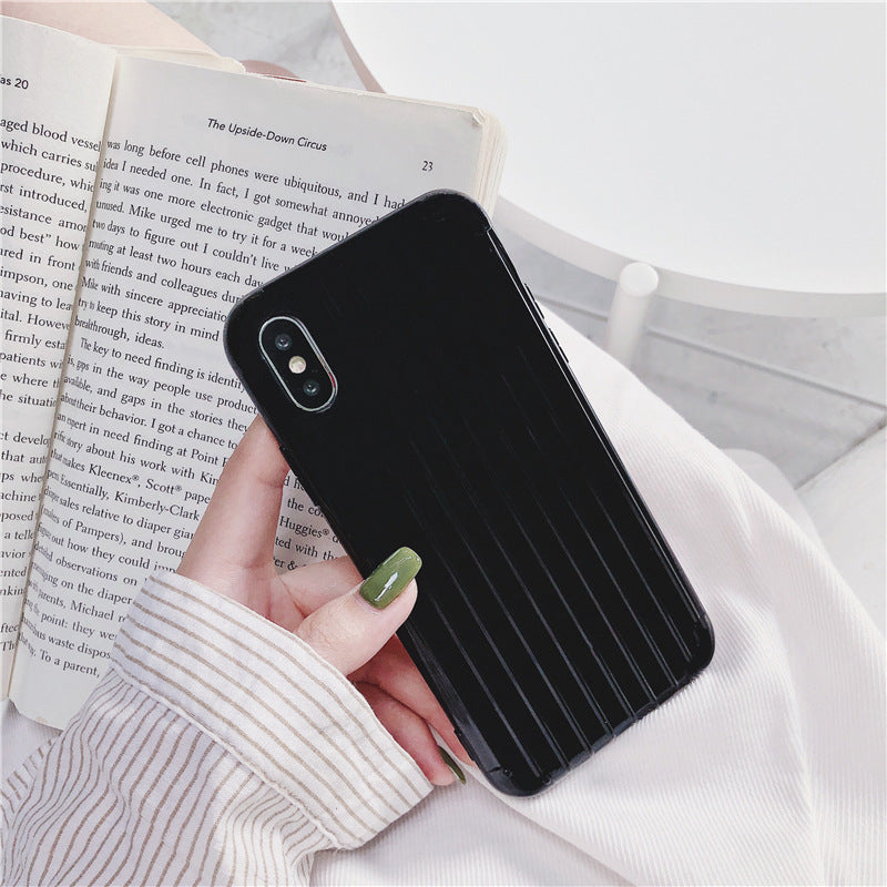 Solid color tpu suitcase phone case