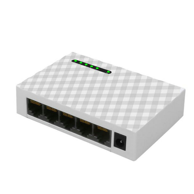 Gigabit Home Switching Ethernet Network Hub with 5 Ports Distributor