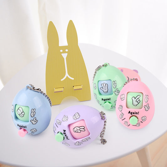 Creative Stone Scissors Cloth Boxing Face Changing Capsule Toy