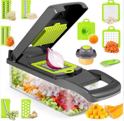 12 In 1 Manuelle Gemüse Chopper Küche Gadgets Chopper Zwiebel Cutter Gemüse Schneider