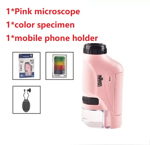 Children's Portable Optical Handheld Microscope Toy Mini Creature