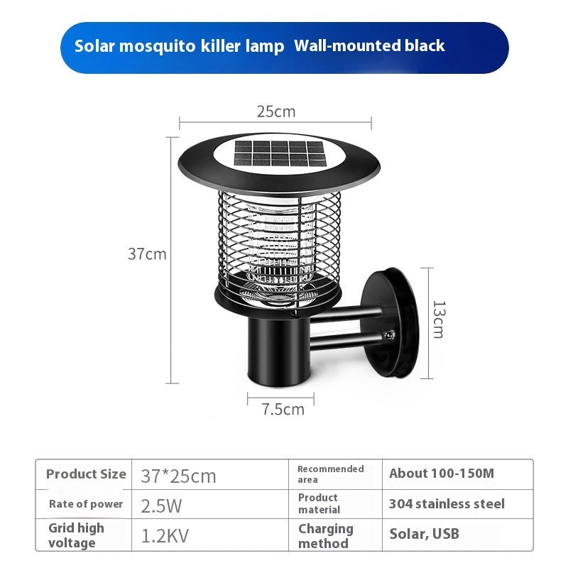 Waterproof Solar Mosquito Lamp Outdoor Household Mosquito Lamp