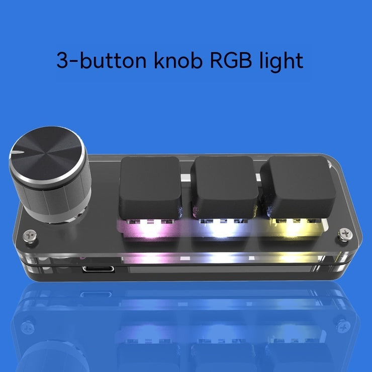 Benutzerdefinierte Tastatur mit bunter RGB-Hintergrundbeleuchtung zum Kopieren und Einfügen einer Mini-Tastatur