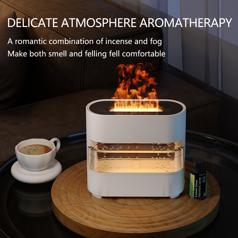 Rain Cloud Fire Humidifier Water Drop Novedades Rain Water Diffuser Fire Flame Humidifier Aroma Diffuser