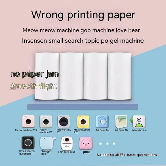 Printing Paper 57X30 Student Pocket Wrong Questions Thermosensitive Printing Paper Ten Years Photo