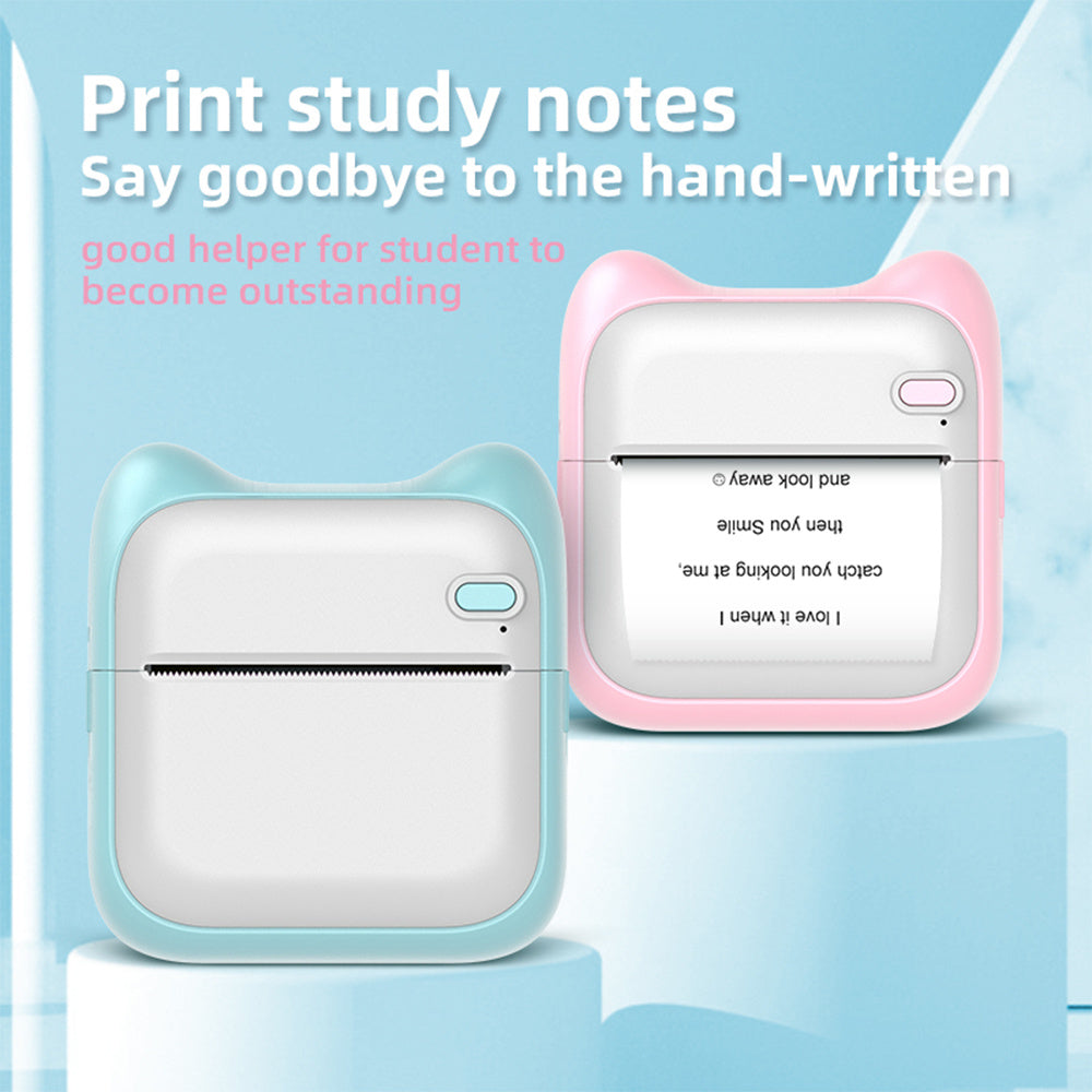 Mini Pocket Printer For Students Portable Home Small Label Photo Bluetooth Thermal Printer