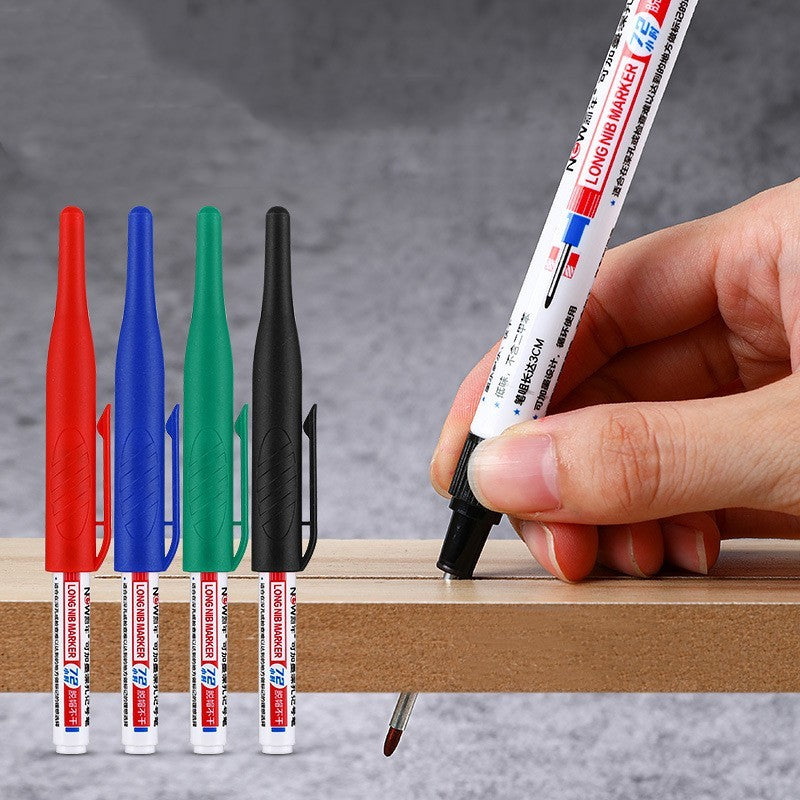 Long-head Quick-drying Waterproof Woodworking Oil Marker