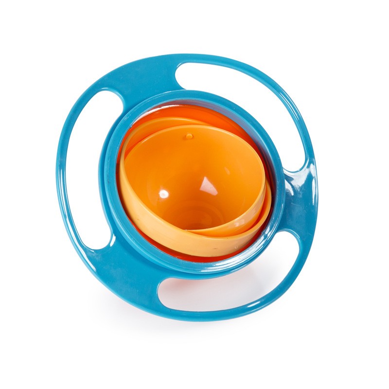 360 degree rotating, universal, leak-proof bowl