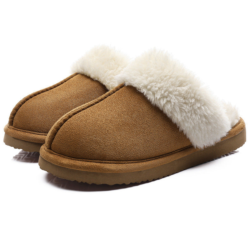 Warm home platform non-slip plush slippers