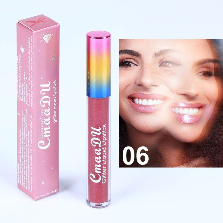 Symphony – glänzender, matter Lipgloss-Lippenstift aus Metall