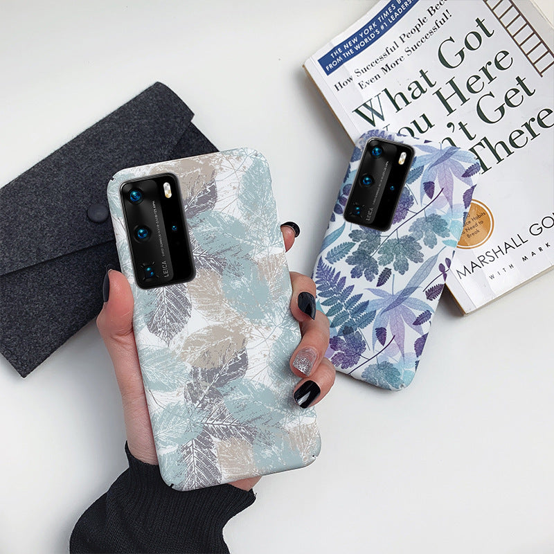 Simple leaf phone case