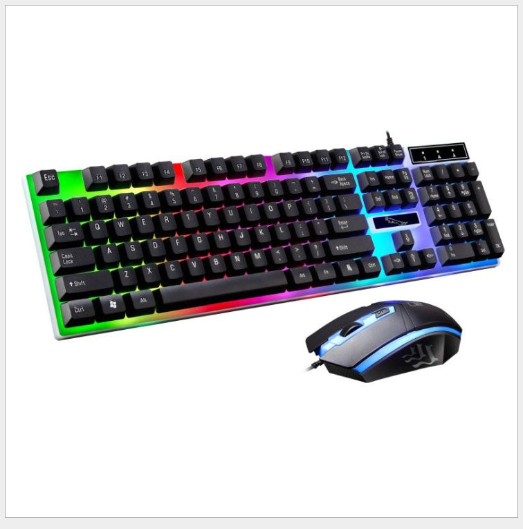 G21 wired U + U mouse and keyboard set illuminated