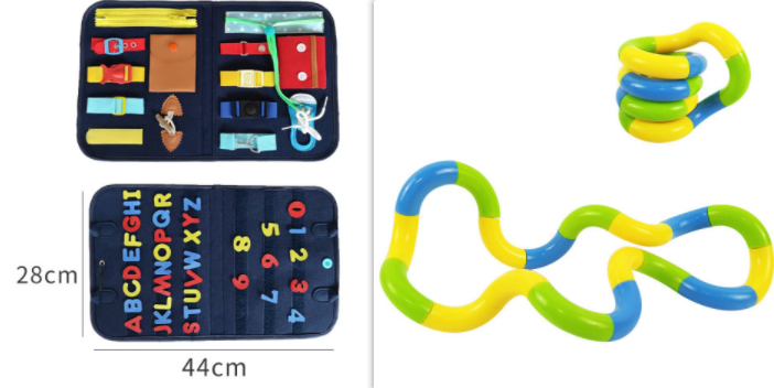 Busy Book, Busy Board for Kids, Dressing and Buttoning, Learning, Baby, Early Education, Preschool, Sensory Learning Toy