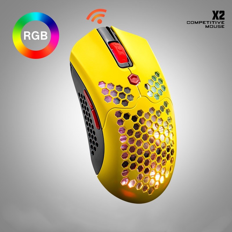 Wolf X2 Wireless Mouse RGB Dual-Mode Gaming Mouse 