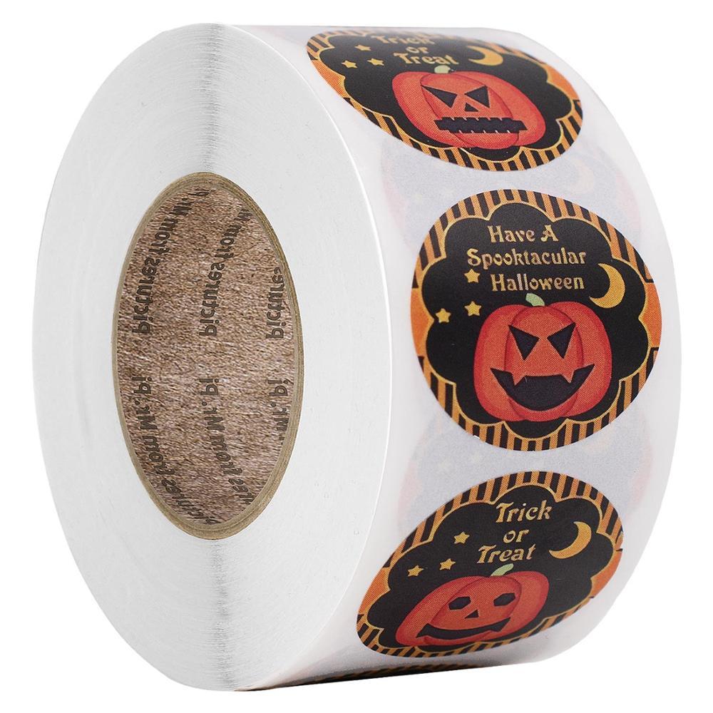 Amazon Explosive Halloween Pumpkin Pattern Candy Gift Envelope Sticker