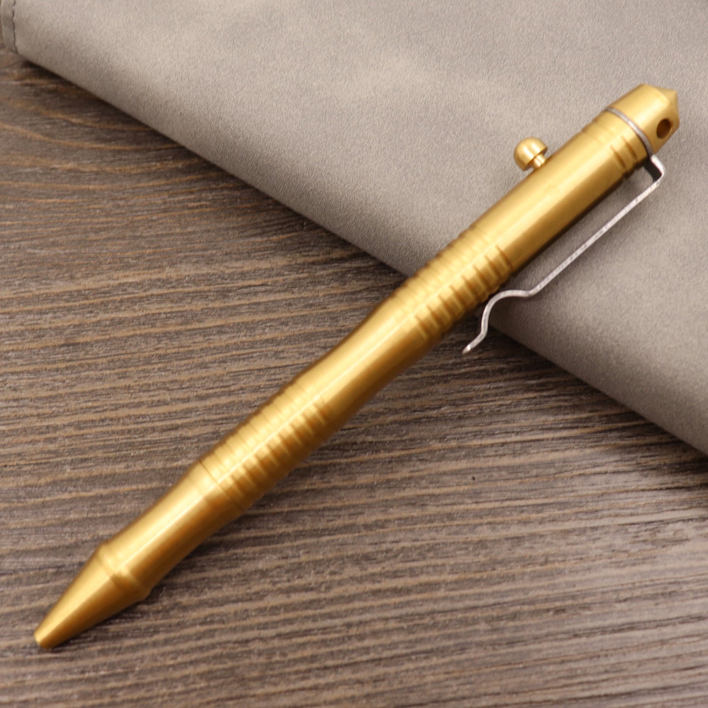 Retro Pure Copper Bolt Type Metal Tactical Pen