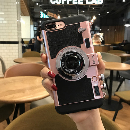 Compatible with Apple, 3D Retro Camera Style iPhone Case