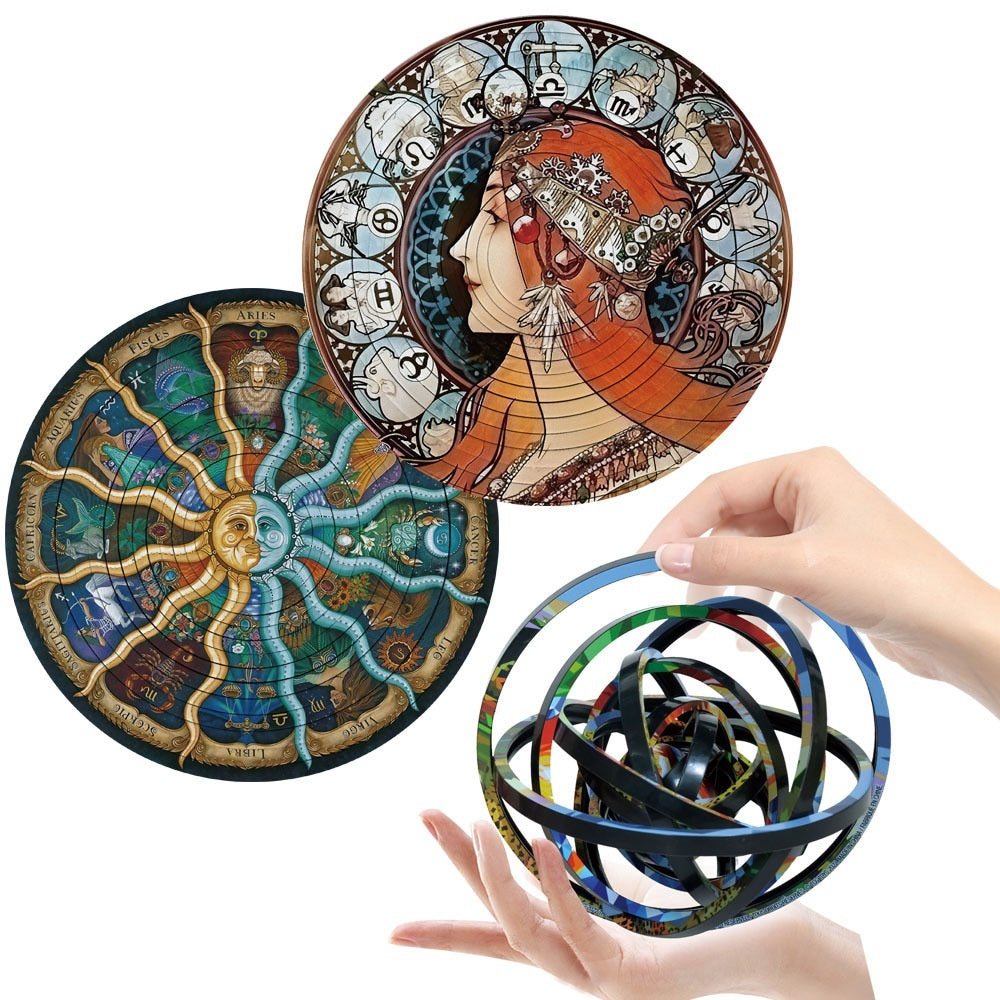 Rotating Puzzle Decompression 3D Educational Toys