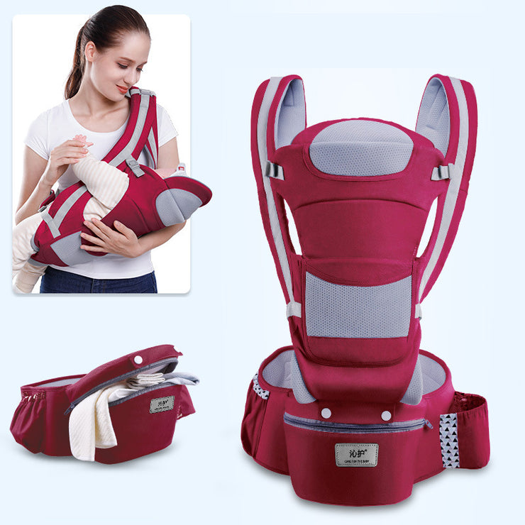 Ergonomische Babytrage Säuglingsbaby-Hüftsitzträger 3 in 1 nach vorne gerichtete ergonomische Känguru-Babytragetuch