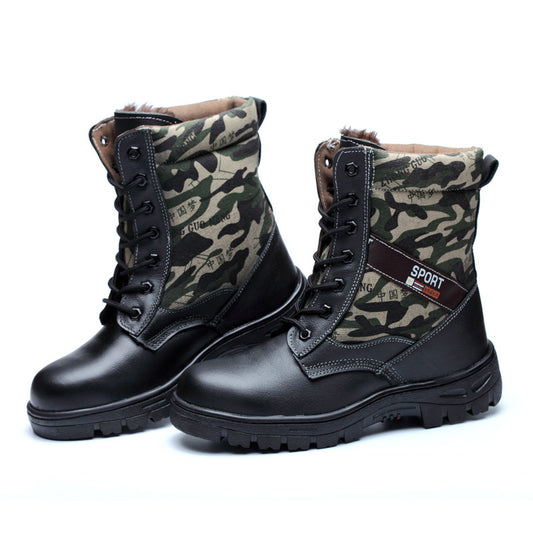 Work Safety Shoes Camouflage Winter