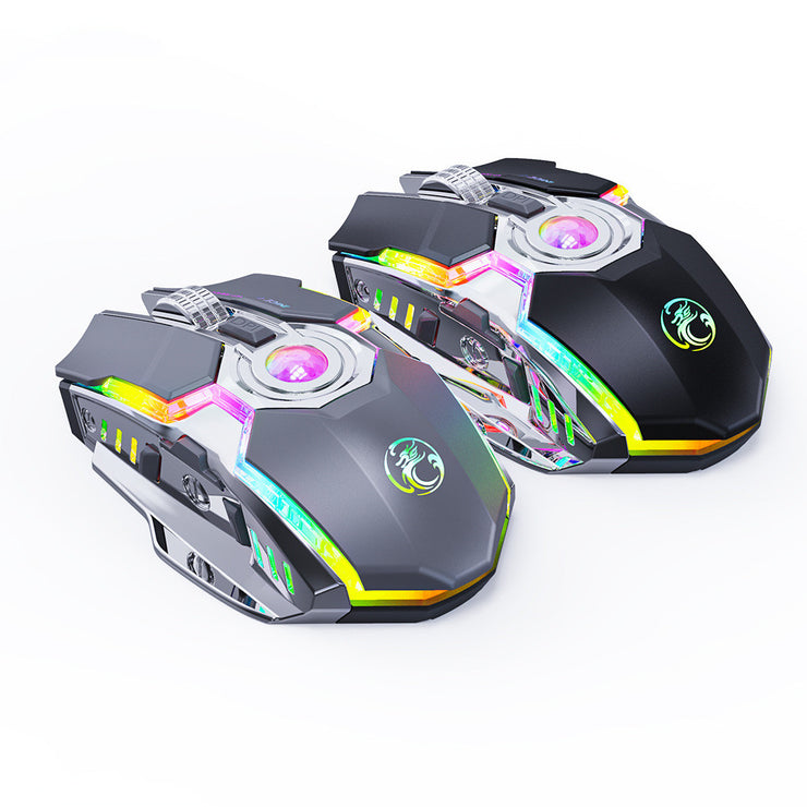 7-Tasten 2,4G RGB Horse Racing Kabellos Gaming Maus