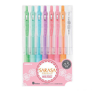 8-Farben-Set Wasserfester Gelstift Milchfarbe