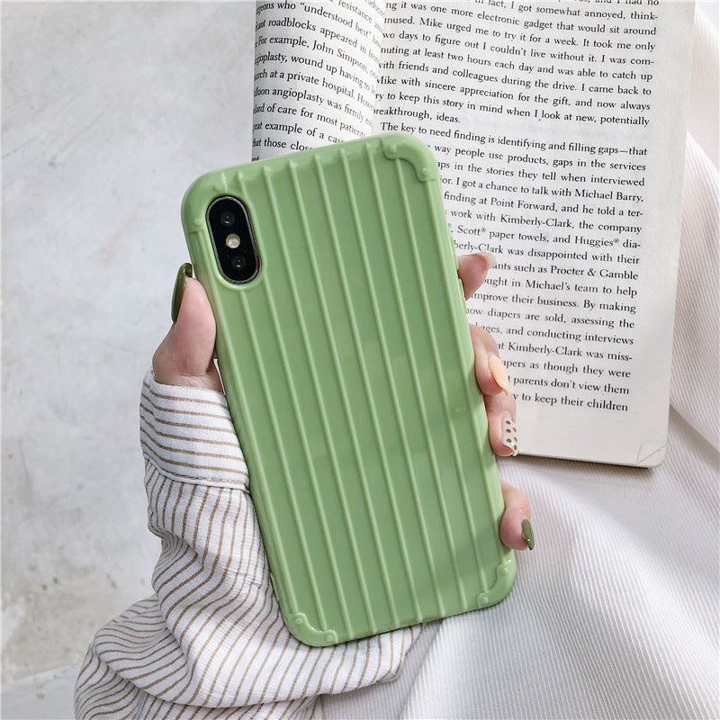 Solid color tpu suitcase phone case