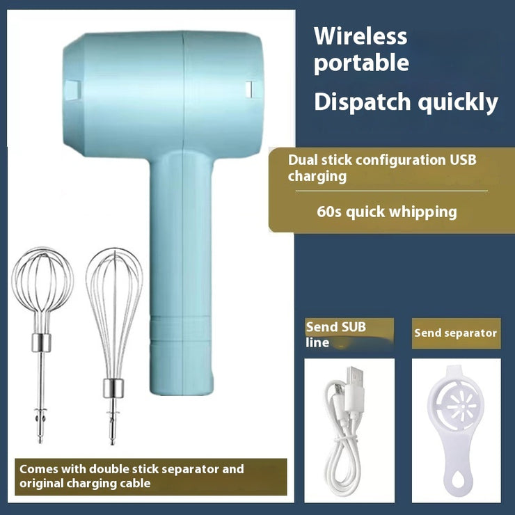 Elektrischer Schneebesen Drahtloser Handheld wiederauf ladbarer Sahnemischer