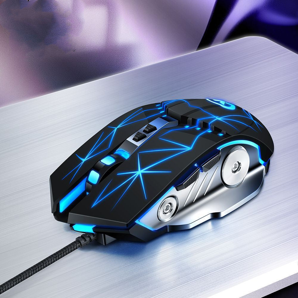 Optical gaming mouse with USB light