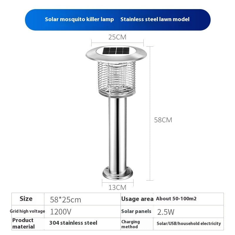 Waterproof Solar Mosquito Lamp Outdoor Household Mosquito Lamp