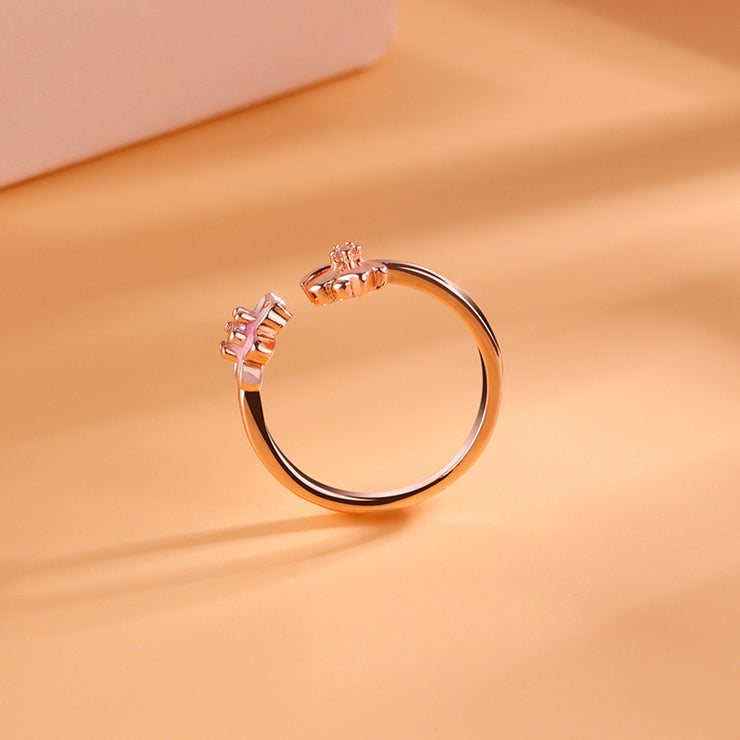 Koreanischen Stil Sakura Ring Frauen Herbst Und Winter Fee Schöne Phantasie