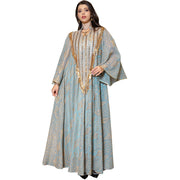 Festival Abendkleid Arabisch Dubai Mesh Bestickte Pailletten Robe Naher Osten