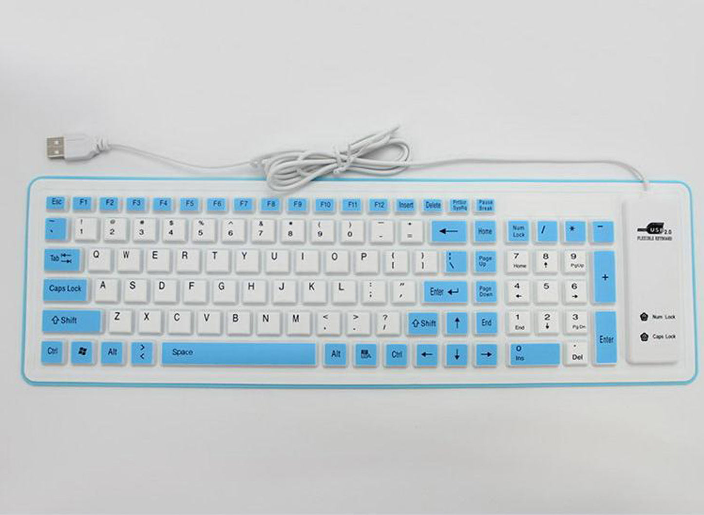 Folding Waterproof And Dustproof Silicone Keyboard