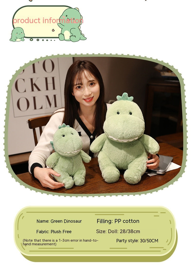 Cute Dinosaur Doll Angel Green Dinosaur Plush Toy With Wings