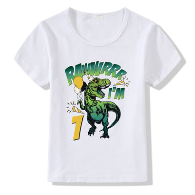 Kinder T-Shirt Zahlen 1-9 Geburtstag T-Shirt