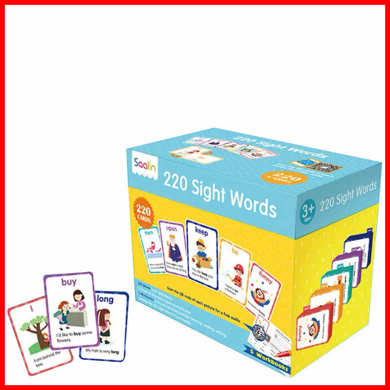 High-frequency word card for early childhood education