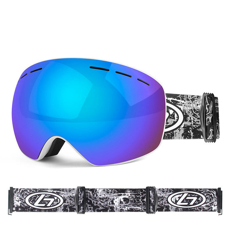 Windshield ski goggles