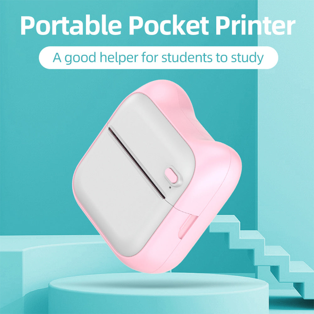 Mini Pocket Printer For Students Portable Home Small Label Photo Bluetooth Thermal Printer