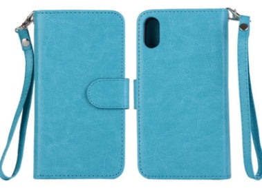 Kompatibel mit Apple, fabrik direkte versorgung iPhoneX crazy horse muster neun karte handy case8 zwei in einem handy fall