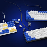 Kabellose mechanische Gaming-Tastatur mit 184 Tasten und PBT-Tastenkappen