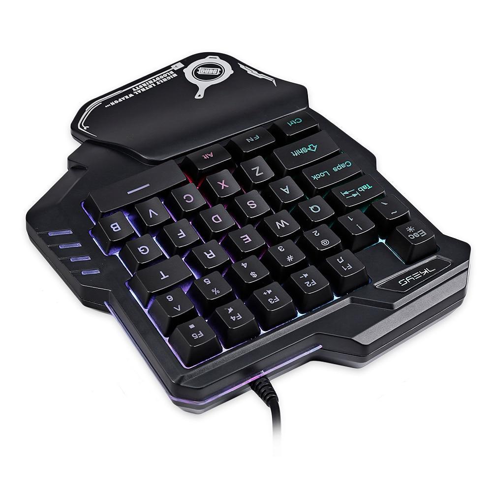 Einhand Mechanische Gaming Tastatur RGB