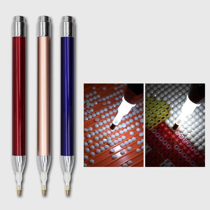 Point Drill Tool Luminous Pen Cross Stitch Drill Light Pen